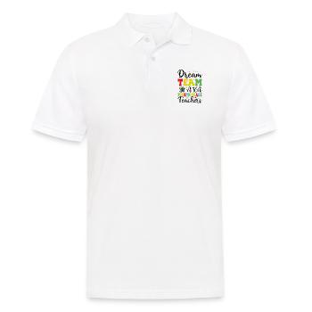 Dream Team Aka Fourth Grade Teachers - Men's Polo Shirt - white - Front - Kai (181cm)