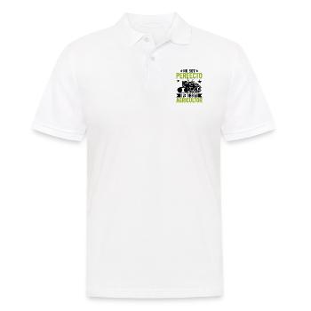 Je Ne Suis Pas Parfait Mais Je Suis Un Agriculteur - Polo Homme - blanc - Devant - Kai (181cm)