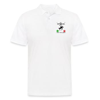 Voltigieren ruft an... und ich muss gehen - Männer Poloshirt - Weiß - Vorne - Kai (181cm)