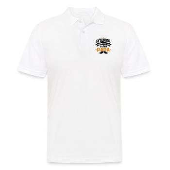 Pas besoin de cheveux pour être un super papa - Polo Homme - blanc - Devant - Kai (181cm)