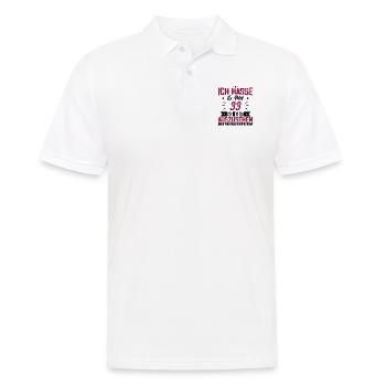 Ich hasse es mit 33 Geburtstag Gut Aussehen - Männer Poloshirt - Weiß - Vorne - Kai (181cm)