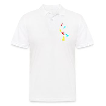 Wein Icon - Männer Poloshirt - Weiß - Vorne - Kai (181cm)