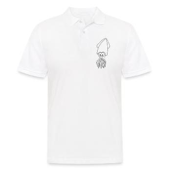 Squid Comic Animal - Men's Polo Shirt - white - Front - Kai (181cm)