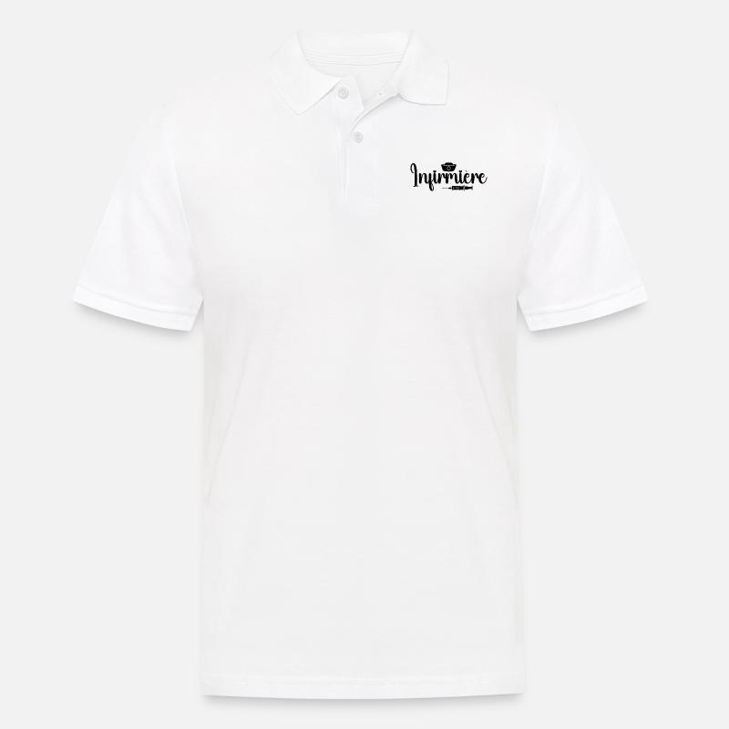 Krankenschwester Geschenk – Krankenschwester - Männer Poloshirt - Weiß