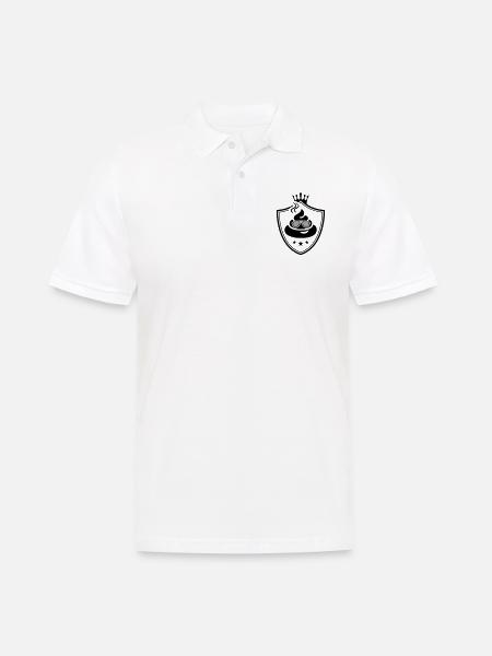 shit logo - Men's Polo Shirt - white