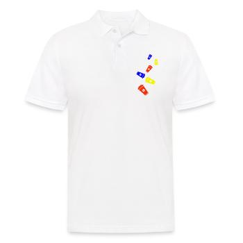 Kaffee Symbol - Männer Poloshirt - Weiß - Vorne - Kai (181cm)