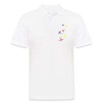 Symbole du hockey sur glace - Polo Homme - blanc - Devant - Kai (181cm)