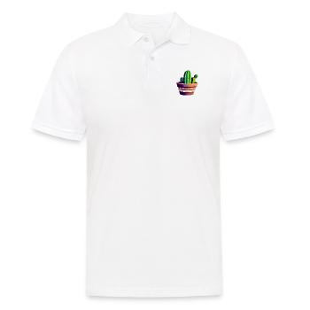 Cactus Plante Botanique Biodiversité - Polo Homme - blanc - Devant - Kai (181cm)
