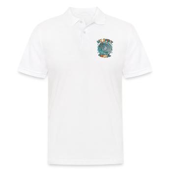 Dugong Mon Animal Spirituel J’Adore Lamantins - Polo Homme - blanc - Devant - Kai (181cm)