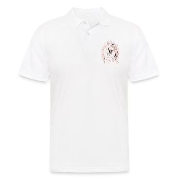 Wedding Watercolor Anime Chibi Bride and Groom - Men's Polo Shirt - white - Front - Kai (181cm)
