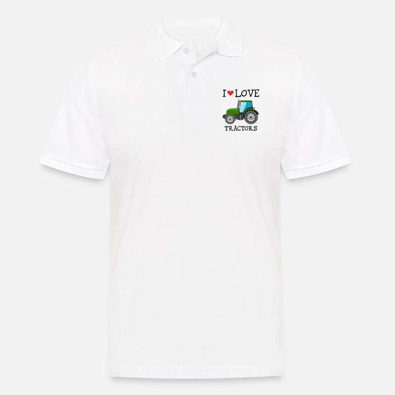 AMO TRATTORI - Polo da uomo - bianco