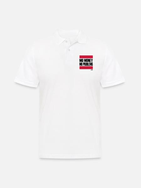 PROBLÈMES PLUS PLUS D'ARGENT - Polo Homme - blanc
