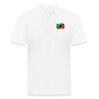 Roots roots Flag homeland Country St Kitts and Nev - Men's Polo Shirt - white - Front - Kai (181cm)