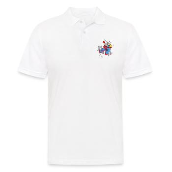Boy Knight on a Horse - Männer Poloshirt - Weiß - Vorne - Kai (181cm)