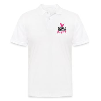 Schule - Männer Poloshirt - Weiß - Vorne - Kai (181cm)