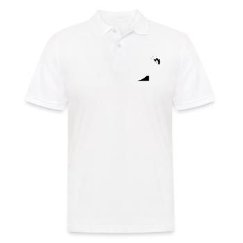 Ski,Ski fahren,Skiing,Apres ski,freeski,freeskiing - Männer Poloshirt - Weiß - Vorne - Kai (181cm)