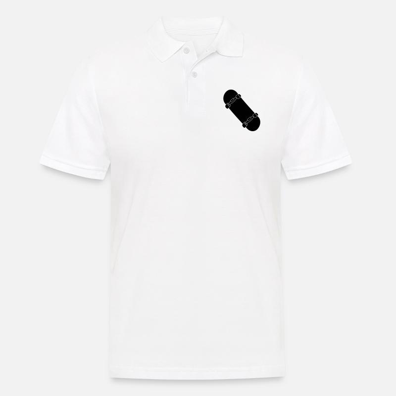 Skateboard - Männer Poloshirt - Weiß