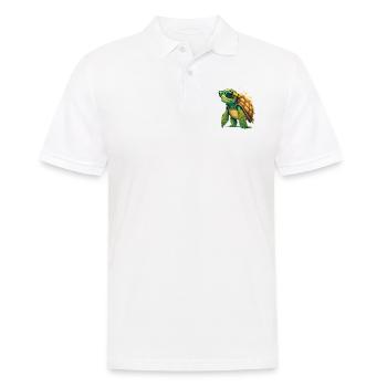 Turtle old - Men's Polo Shirt - white - Front - Kai (181cm)
