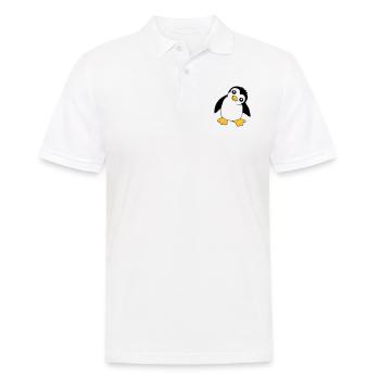 Pingouin Bébé Mignon Petit Drôle Enfant Oiseau Amour - Polo Homme - blanc - Devant - Kai (181cm)