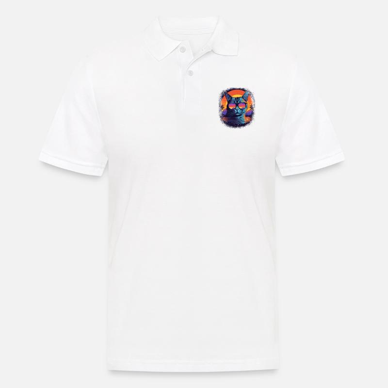 cool statement present idea sayings - Männer Poloshirt - Weiß