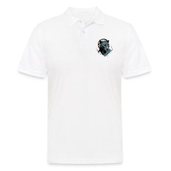 Amy the audiophile panther - Men's Polo Shirt - white - Front - Kai (181cm)
