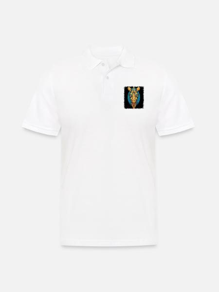 Giraf maleri fantastisk fødselsdag humor - Herre poloshirt - hvid
