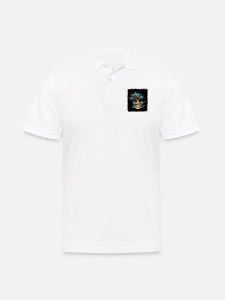 quote birthday present idea bubble tea time - Männer Poloshirt - Weiß