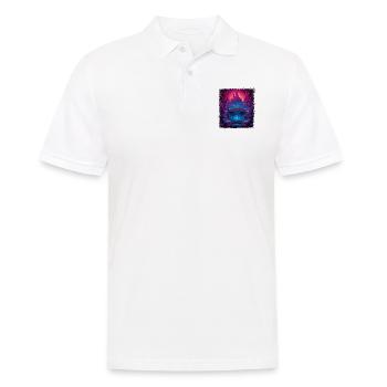 Awesome Love Funky Peace pour Paris Famille - Polo Homme - blanc - Devant - Kai (181cm)