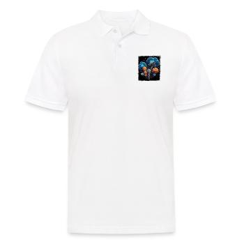 Drôle de cadeau d’anniversaire hippie des années 1960 Dictons drôles - Polo Homme - blanc - Devant - Kai (181cm)