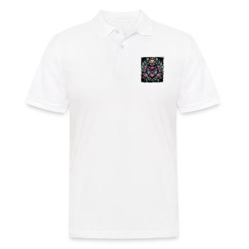 sloth hoodie coffee attitude sloth clothing - Männer Poloshirt - Weiß - Vorne - Kai (181cm)