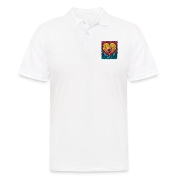 T-shirts activistes LGBTQI et LGBT Bear Citation Bday - Polo Homme - blanc - Devant - Kai (181cm)