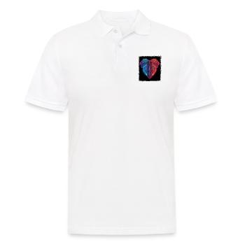 statement gift barbeque funny awesome fun happy - Männer Poloshirt - Weiß - Vorne - Kai (181cm)
