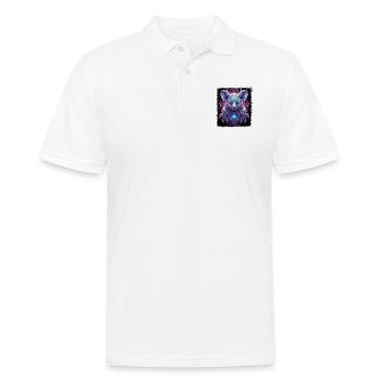 Cool Happy Animals Baby Pun Design Statement - Men's Polo Shirt - white - Front - Kai (181cm)