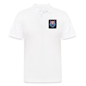 drôles dictons coati citation panda blagues idée cadeau - Polo Homme - blanc - Devant - Kai (181cm)