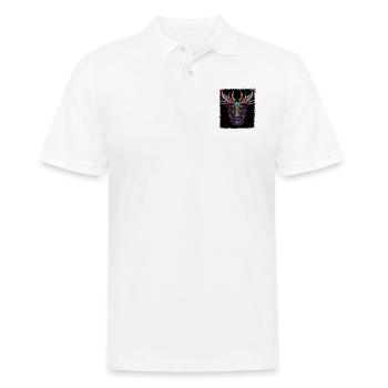 alces awesome animal shelter animal print - Männer Poloshirt - Weiß - Vorne - Kai (181cm)
