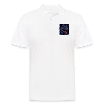 old funny children childrens birthday bunny - Männer Poloshirt - Weiß - Vorne - Kai (181cm)