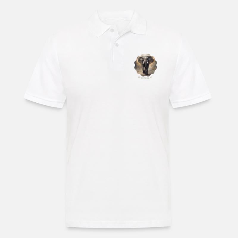 Sparkle wild 2 - Männer Poloshirt - Weiß