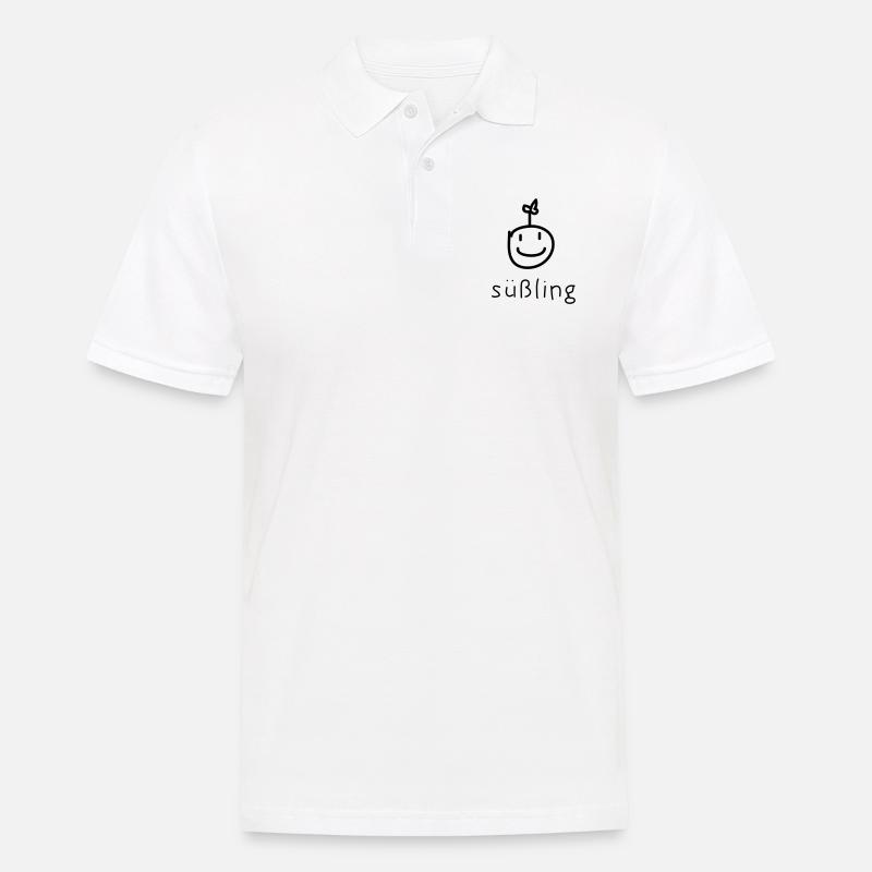 Süßling - Männer Poloshirt - Weiß