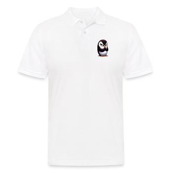 Pinguin Lustige Tiere - Männer Poloshirt - Weiß - Vorne - Kai (181cm)