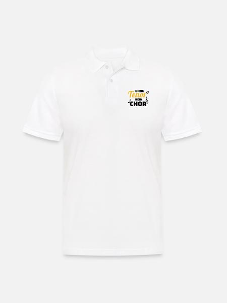 Chor - Männer Poloshirt - Weiß