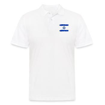 Israël - Polo Homme - blanc - Devant - Kai (181cm)