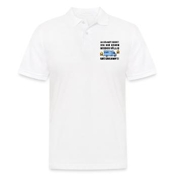 völlig untercampt womo - Männer Poloshirt - Weiß - Vorne - Kai (181cm)