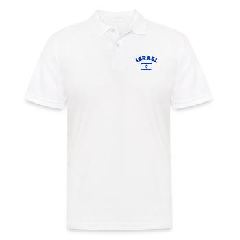 Israel - Men's Polo Shirt - white - Front - Kai (181cm)