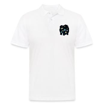 Weihnachtskugel Stern Planeten Himmel - Männer Poloshirt - Weiß - Vorne - Kai (181cm)