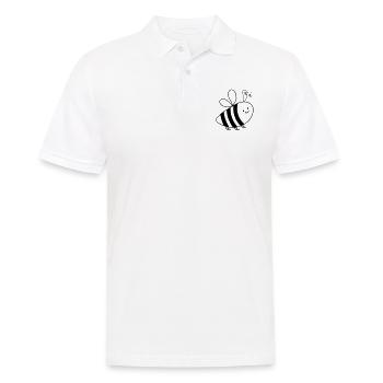 suesse biene 001 - Männer Poloshirt - Weiß - Vorne - Kai (181cm)