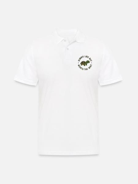Schildkröten - Männer Poloshirt - Weiß