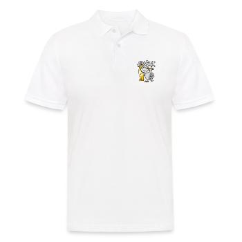 Shark Cartoon cool street - Männer Poloshirt - Weiß - Vorne - Kai (181cm)