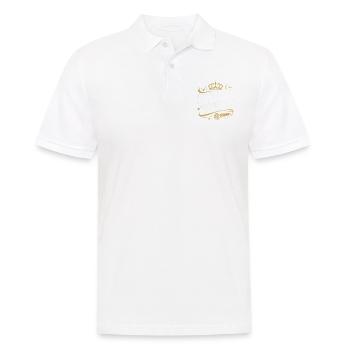 Schlager Königin Mit Krone Und Mikrofon - Männer Poloshirt - Weiß - Vorne - Kai (181cm)