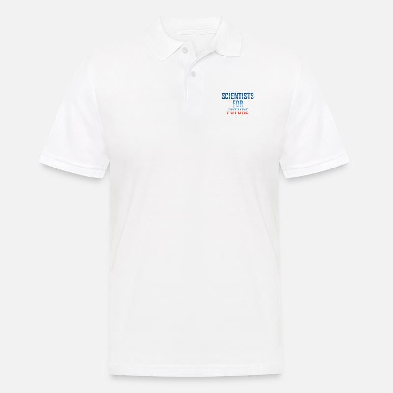 Scientists for Future | Warming Stripes - Männer Poloshirt - Weiß