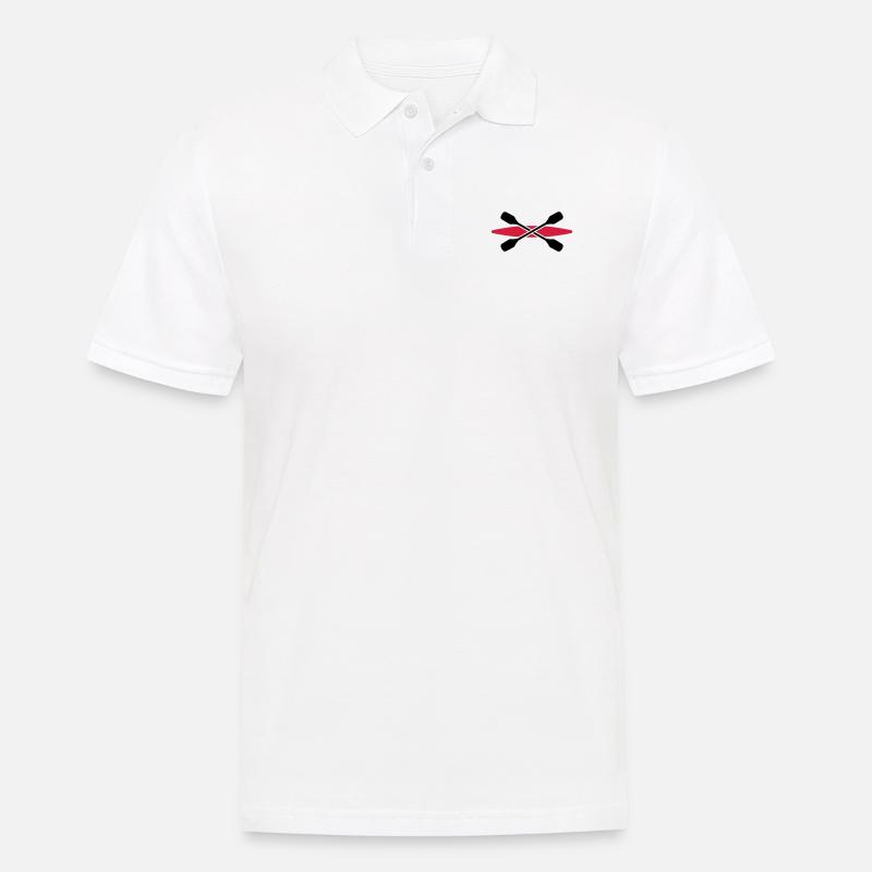 Kajak - Männer Poloshirt - Weiß